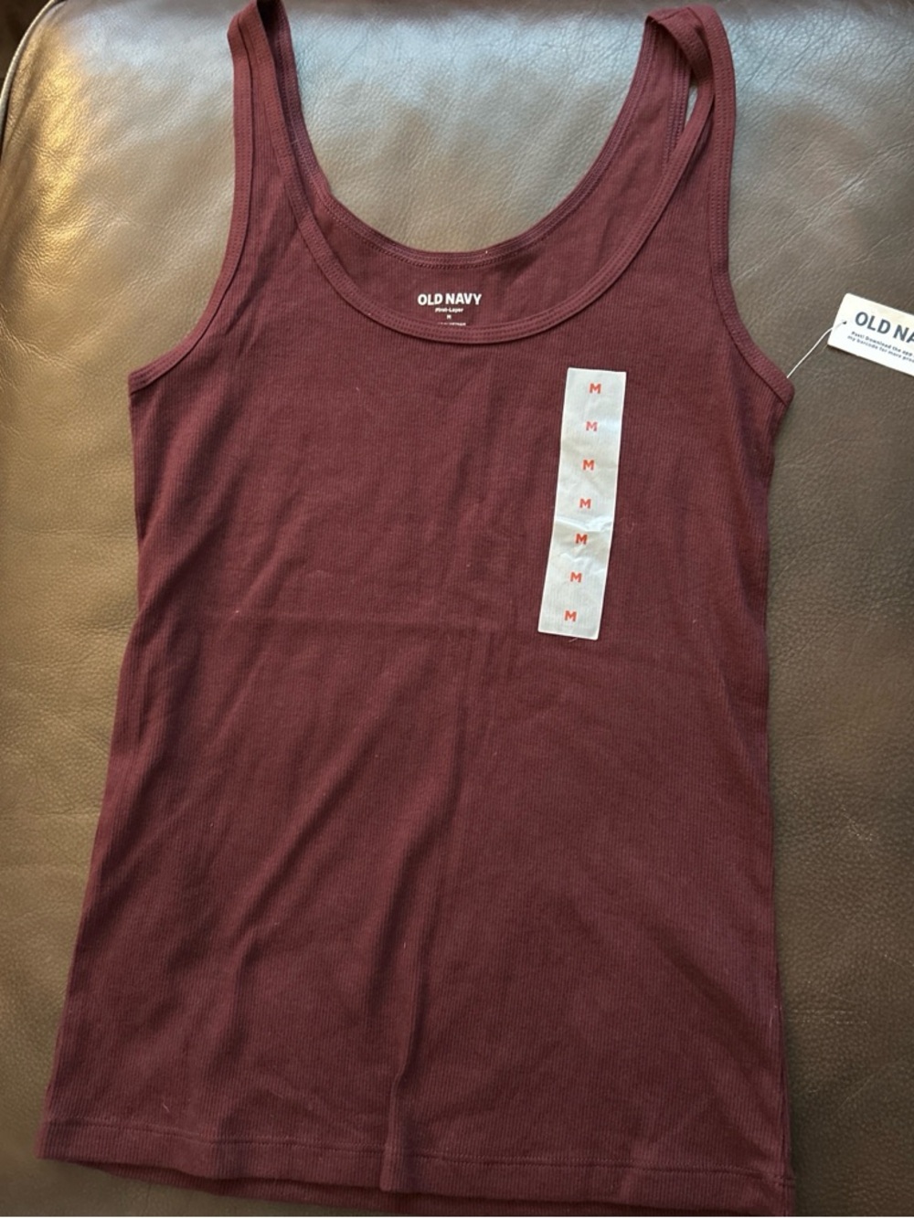 Old Navy Girls' Maroon Ribbed Tank Top